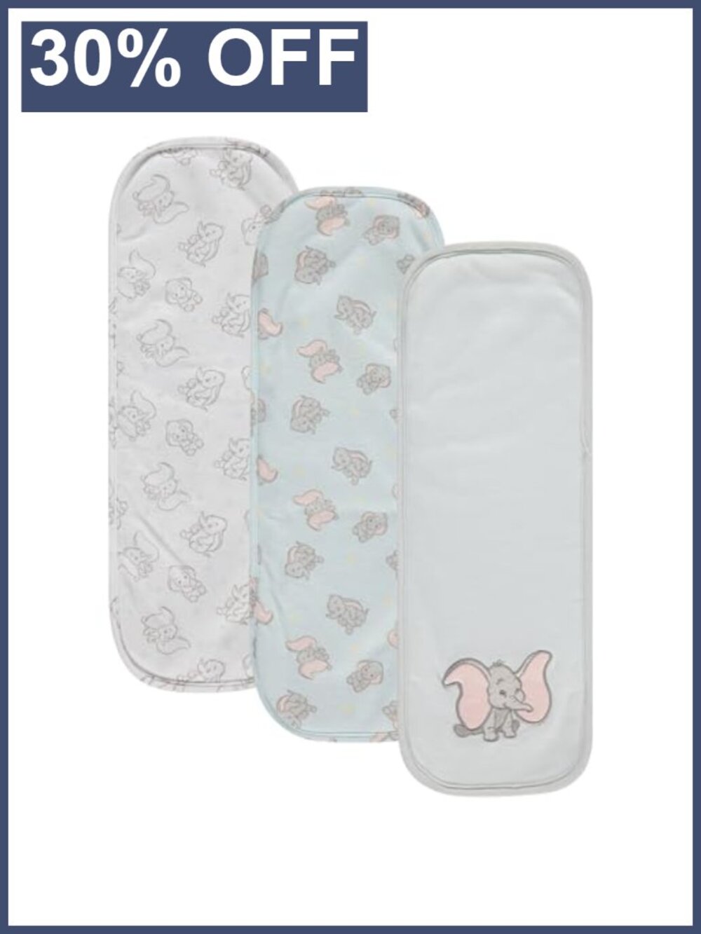 3-Pack Cotton Burp Cloths Disney Infant Essential Newborn